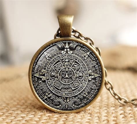 mayan calendar pendant|More.